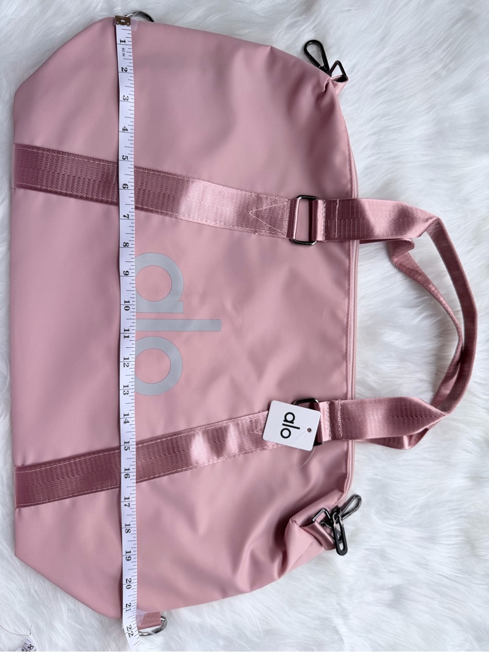 ALO Yoga Blush Pink Travel Duffle Bag - Picture 4 of 5